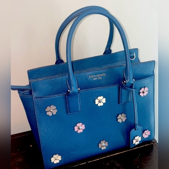 Kate Spade Floral Shoulder and Crossbody Tote EUC - Picture 3 of 9